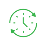 self-storage icon shaped like clock