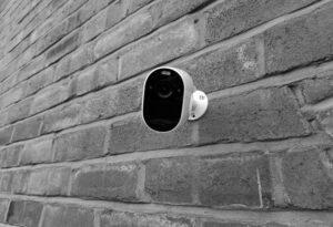 Video surveillance camera for security of self-storage units.